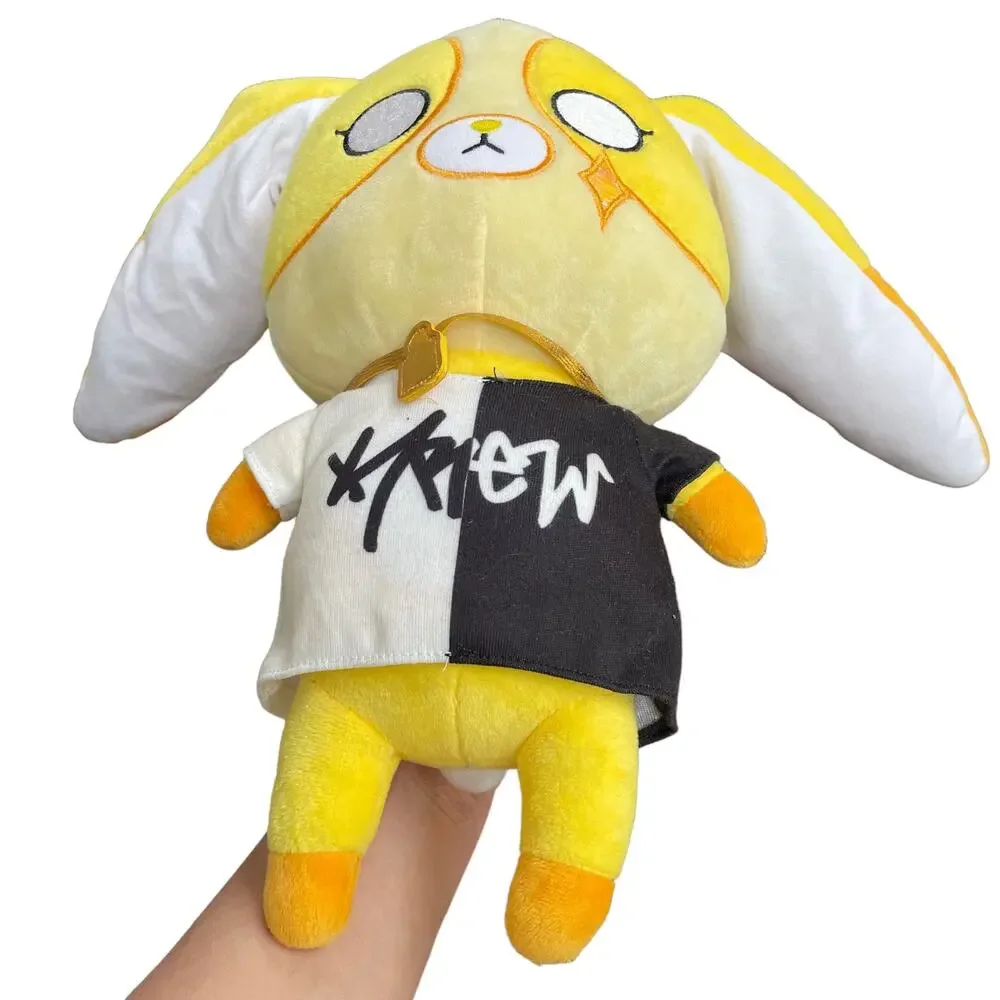 Krew District Gold Teddy Plush Yellow Stuffed Toy Crown with Shirt & Necklace